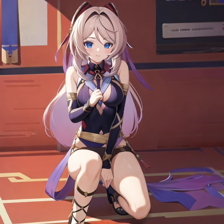 (masterpiece, best quality:1.2), 1girl, solo, Citlali, Genshin Impact, Natlan, stand, full body, 