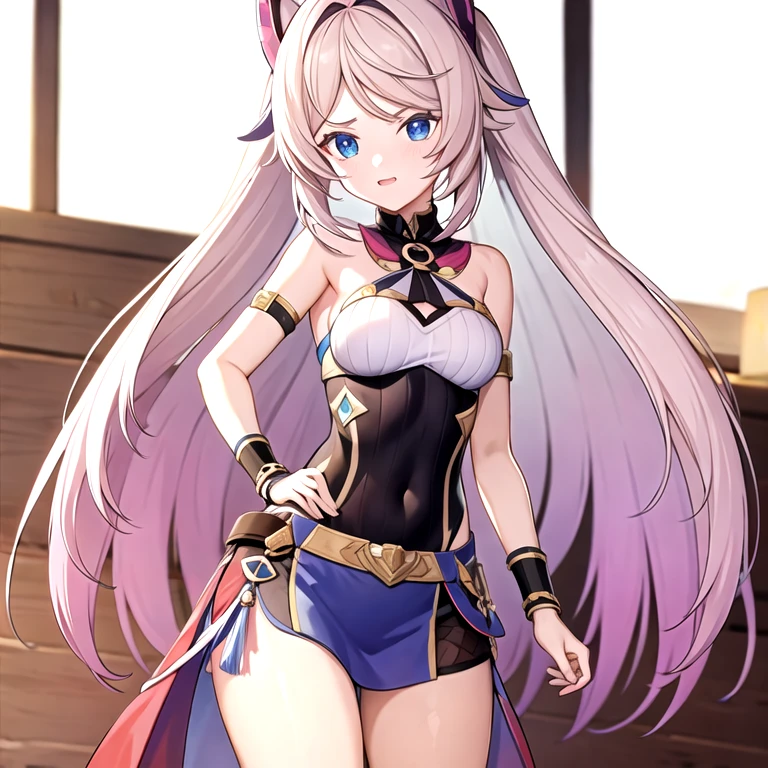 (masterpiece, best quality:1.2), 1girl, solo, Citlali, Genshin Impact, Natlan, stand, full body, 