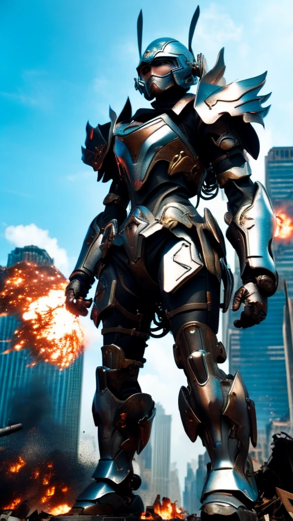 ((giantess))
((Robot Girl)) ((Mechanical Armor)) ((Metal Armor))
((Run through the valley of buildings))((Injection))
((Heavy Armament)) ((Heavy Weapon)) ((Bazouga)) ((Rifle)) ((Long Spear)) ((Great Shield)) ((Helmet)) ((Mechanized Wing))
((beautiful eyes)) ((gentle expression)) ((anime style eyes))
((New York Manhattan)) ((major city)) ((skyscraper district))
(((Female titan taller than a building)))) ((Destroyed city))
(GTScramped, Giantess: 1.2), Outdoors, Full Body, (Height Difference, Standing Close to Crowd: 1.2)
Black smoke fire, fire, flame ((crowd runs away)))
Ruins, piles of rubble, battlefields, ground zero, burnt fields
collapsed buildings, broken cars
big city
unreal engine,((concentrated line)) ((wide-angle lens)) ((sunlight))
((masterpiece)) ((beautiful girl)) ((precise picture))
((Unreal Engine))
((anime style))
(anmnr,Manga character
Destroyed skyscrapers, destroyed cars, crowd Unreal Engine,starrystarscloudcolorful,ROBOTANIMESTYLE,RRS,SRS,MRS,FRS,NJRS,RARS,HRS,BRS