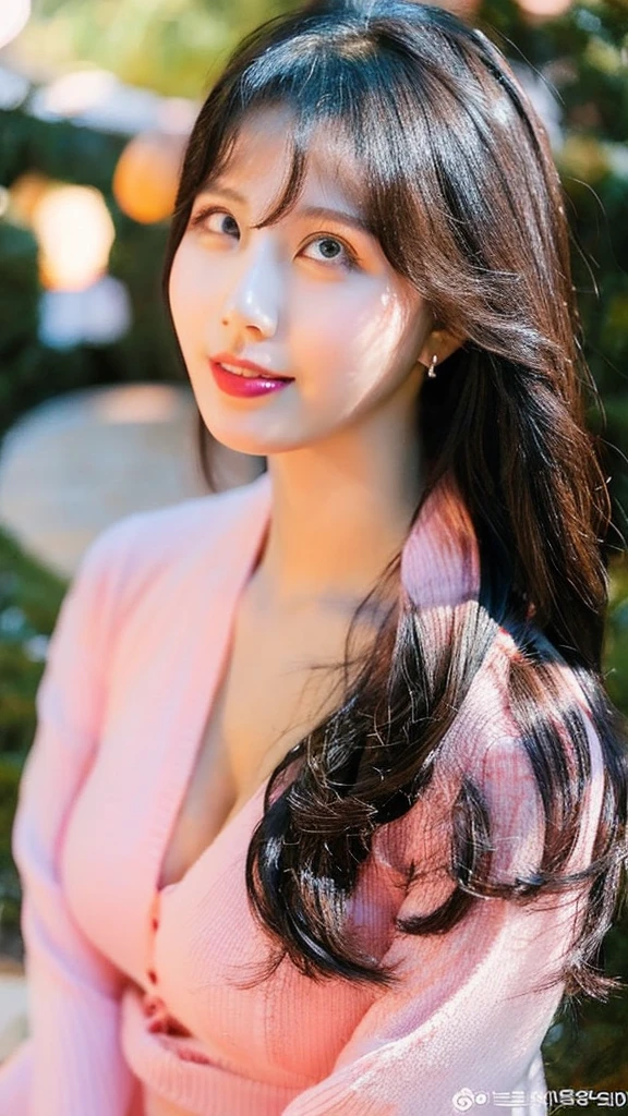 One woman、Korean、beautiful、curvy