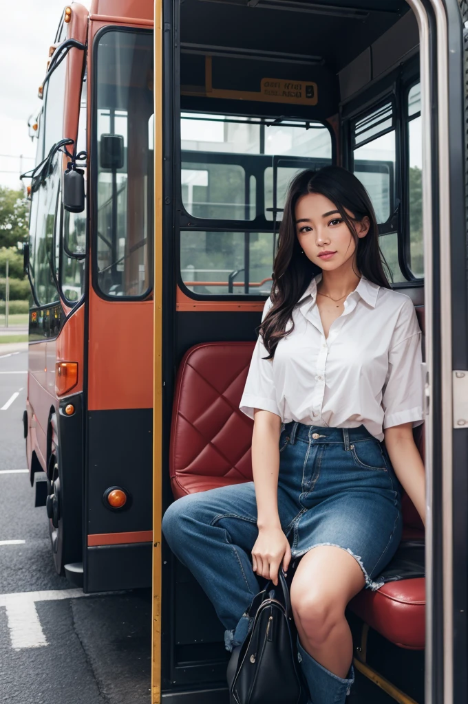 ((top-quality、in 8K、masterpiece:1.3、Raw photo))、Super high quality photos, Inside a balloon gondola flying through a tropical jungle, ((Wearing a business suit with jacket and skirt)), ((Beautiful Japanese woman inside the gondola)),((Wear a white blouse shirt under the jacket)), ((Perfect beauty 20 year old idol Japan woman)), ((burst into laughter)), ((protruding nipples under the shirt,,)), ((slim figure)), ((Slim legs)), ((slim thigh)), (Photorealistic: 1.4), (Ultra-high detail), (hyper realisitic: 1.4), (Realistic: 1.3), (Smooth lighting: 1.05), Full body, 1girl in, Solo, (Japanese actressl), 20yr old, cinematlic lighting, ((Leaner figure)), Good anatomy, Correct anatomy, Inside a balloon gondola flying through a tropical jungle, ((Perfect beauty 20 year old idol Japan woman)), ((Slim legs)), ((slim thigh)), ,((Perfect beauty)), ((He has a small camping bag in one hand.)), ((Panties are visible through the skirt)), ((burst into laughter)), ((camel's toe)), ((Wearing a business suit with jacket and skirt)), ((Hands on the crotch)).