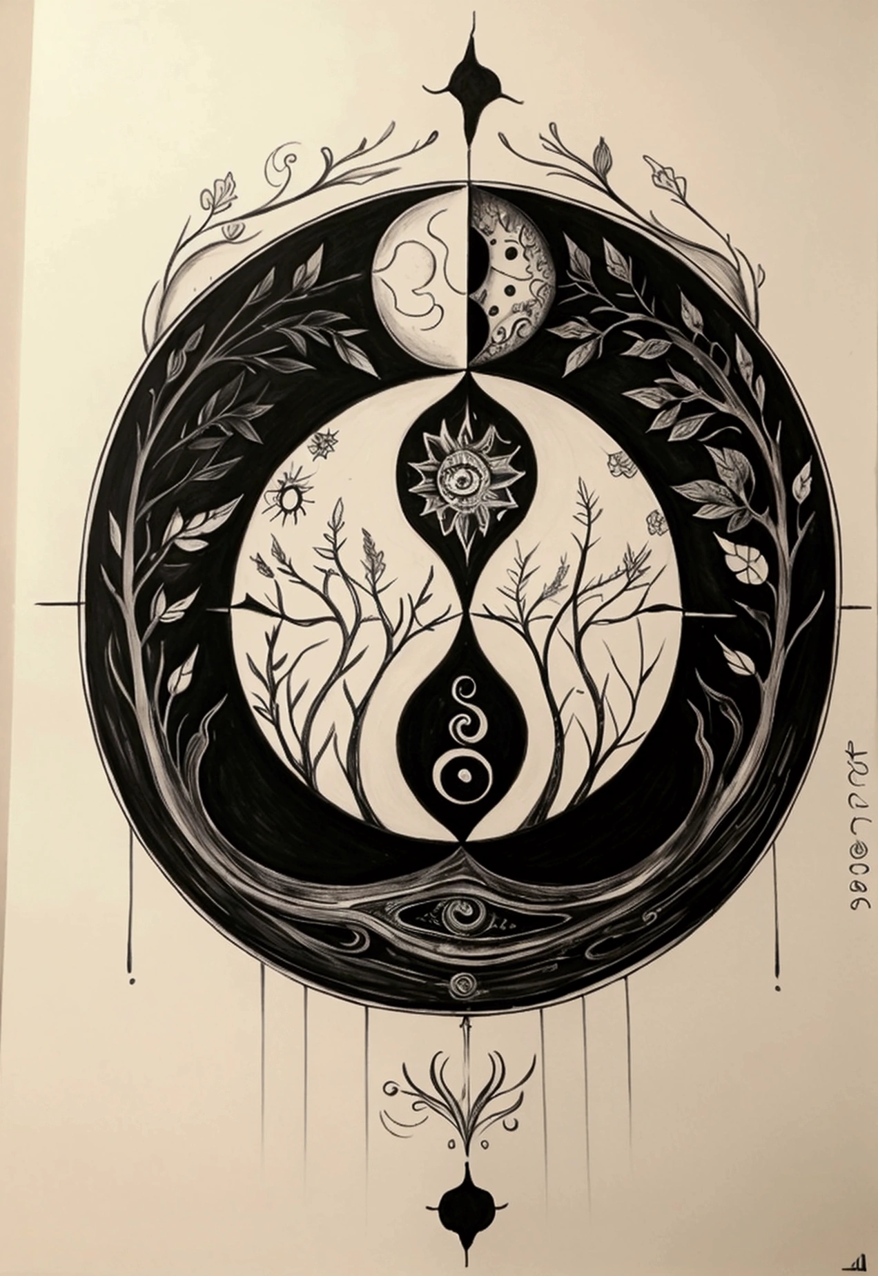 Here is a concept for the “Circle of Life” tattoo incorporating “Areté”: Central Element: The word “Areté” placed prominently within a circular frame, symbolizing completeness and perfection. Design Details: Small elements around the circle to represent balance and harmony may include: Yin-Yang symbols to signify balance. Leaves or branches intertwined to represent growth and interconnection. Waves or ripples in the water for fluidity and adaptability. Sun and moon motifs to symbolize day and night, light and darkness. Style: The tattoo can be designed in a minimalist black and white style to emphasize the clarity and timeless nature of the concept. This design captures the essence of "Areté" within the symbolic framework of the circle of life, portraying balance, harmony and the pursuit of excellence. If you want any adjustments or have specific preferences, feel free to let me know! charcoal pencil drawing, 4K, realistic drawing, black and white drawing, Tattoo Drawing, Tattoo Sketch, realism Tattoo Drawing, detailed drawing, Sketch Tattoo Drawing, conceptual tattoo, Tattoo Drawing, medium size Tattoo Drawing , ink and pencil, realism Tattoo design.