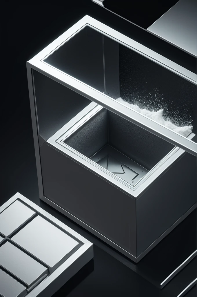 It is an airtight box, closed from above with glass. Inside the box there is an aluminum powder and a metal cursor on two axes, the sharp part pressing against the glass. The cursor is controlled through two handles that move the cursor vertically and horizontally. When the cursor moves across the screen, covered with stuck aluminum powder, the image appears in the form of dark lines on a silver background (due to the powder erased from the glass). The game is "reset" by shaking (or turning over) the screen, after which the aluminum powder completely covers the previous image.