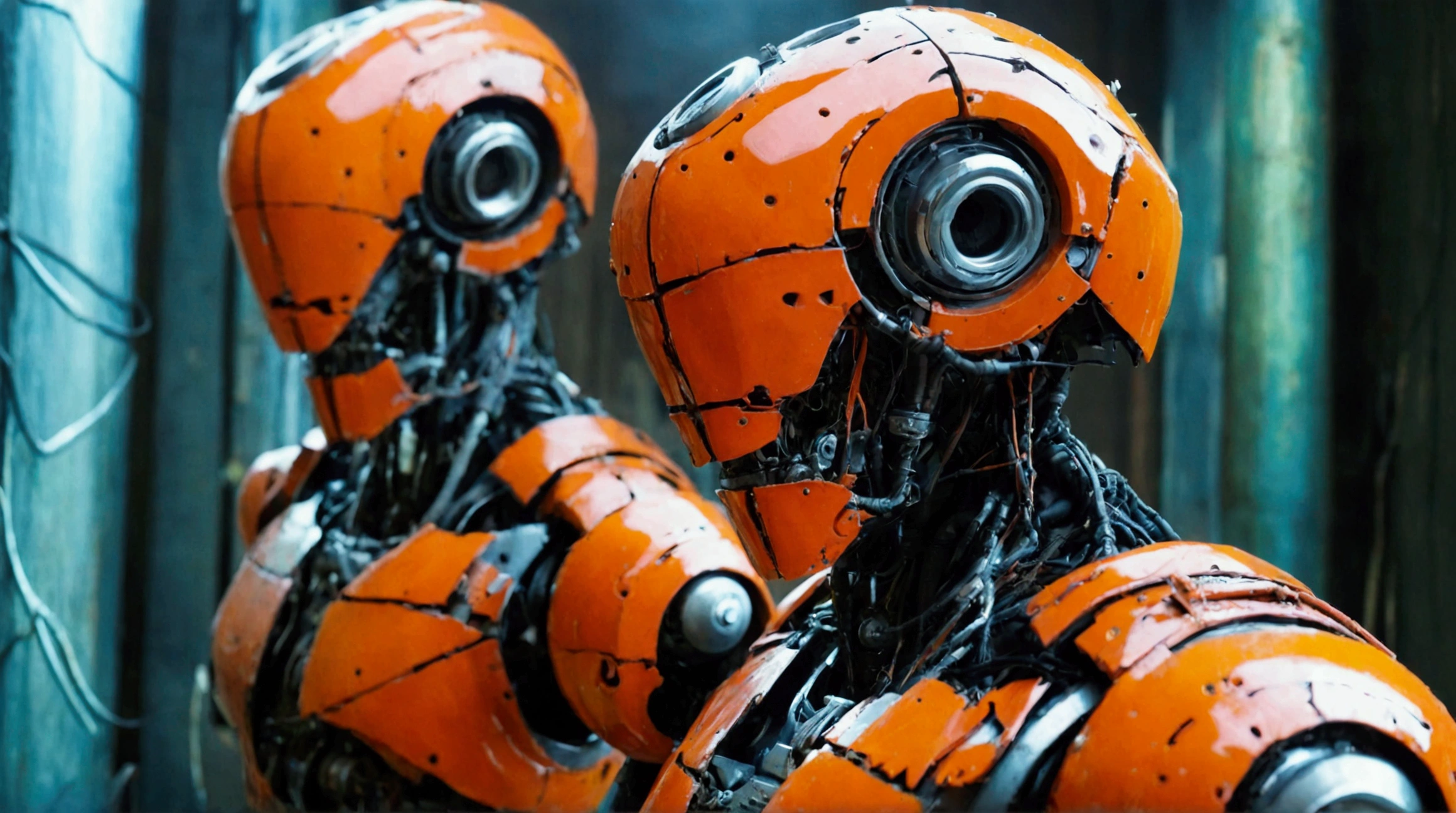 Mechanic body,Gothic,Robot Monster,A half-broken world,Ugly robot,