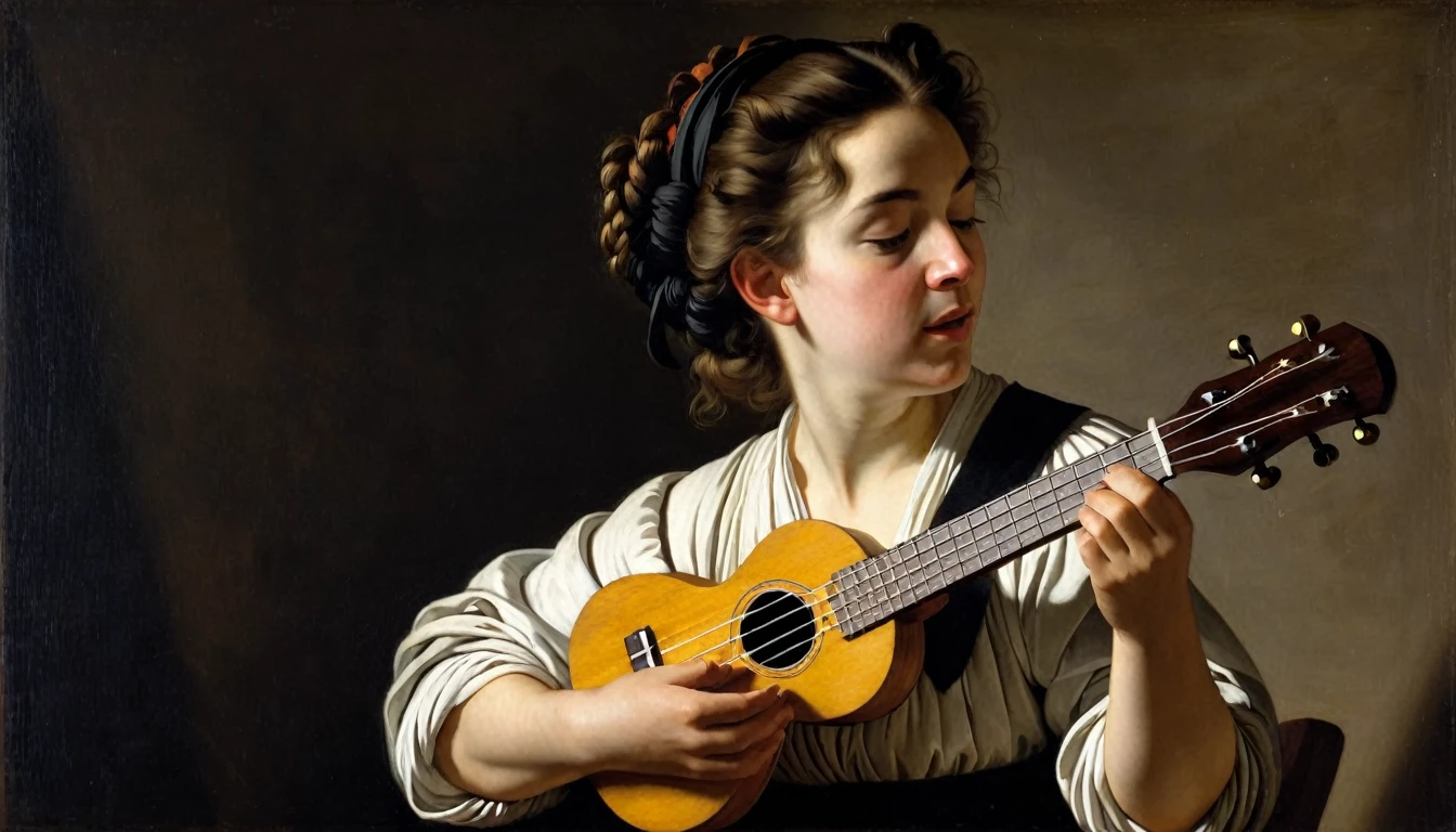 Ukulele, by caravaggio