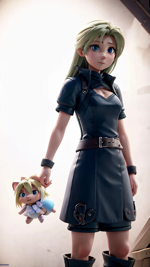 Final Fantasy 7 Characters、Cloud、high resolution、4K、Attention to detail、Realistic、high quality、