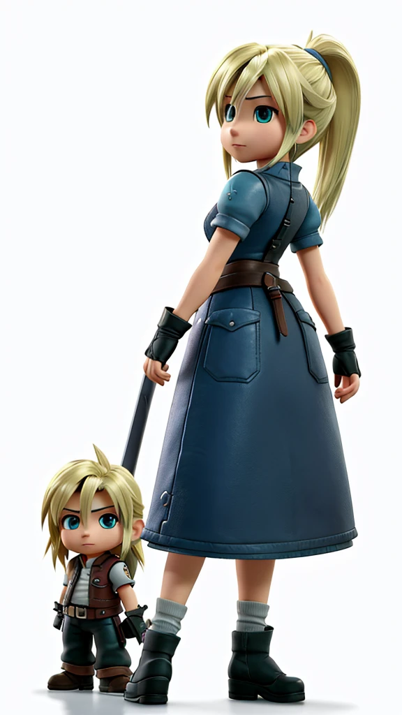 Final Fantasy 7 Characters、Cloud、high resolution、4K、Attention to detail、Realistic、high quality、