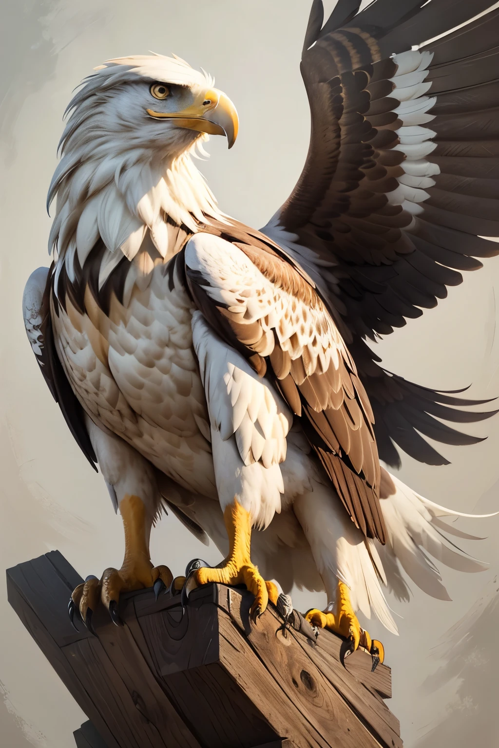 Animal eagle with judo kimono