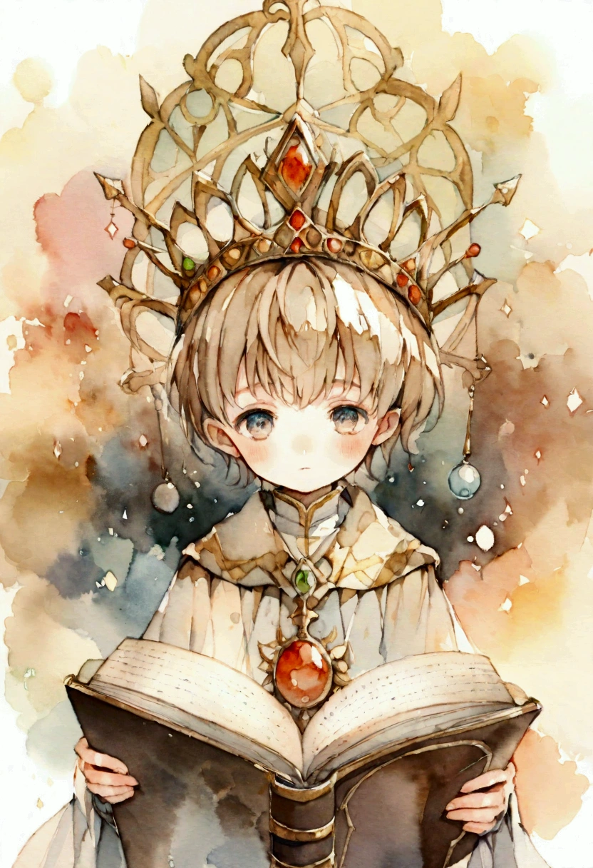 In the form of a king４Boys of about their age　Picture books　Watercolor