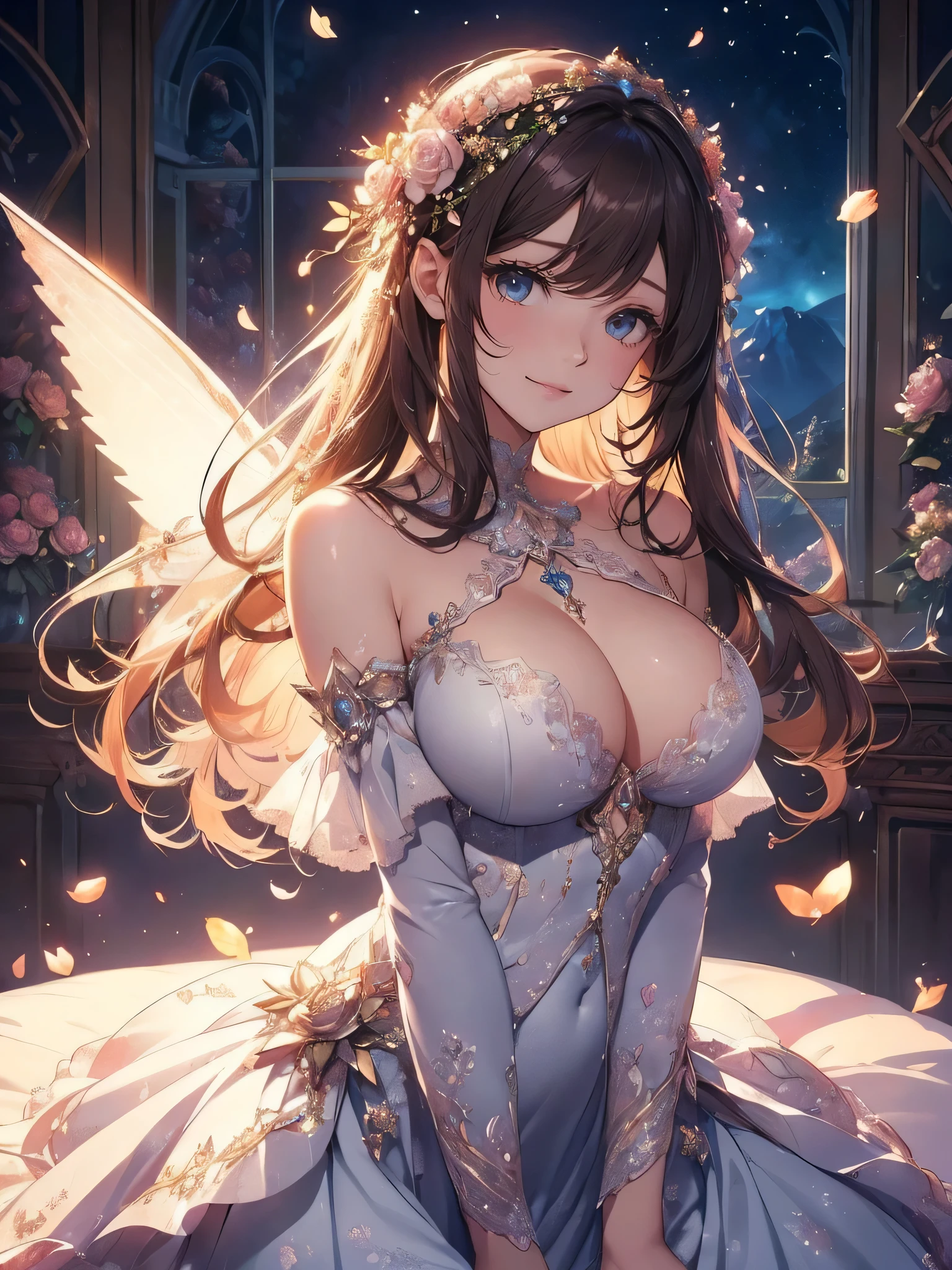 最high quality、1 beautiful woman, ((sleep on your back ))、View from the front、Beautiful groin、detailed groin、、Blushing、親しいsmile、、Beautiful thighs、Filled with roses、Lots of roses、Festographic、 Epic fantasy world、flower fractal fine art、Fill the screen with flowers、Bigger on the screen、Beautiful Eyes、open your eyes and look here、Fairy tale、Märchen Beautiful Eyes,High-definition depiction, Realistic, 8K, Unity, , light smile, Beautifully and vividly drawn, , Beautiful, beautiful, clear skin、sexly sthrough bodystocking dress ,sexly 、Ecsy、 Raisarms behind your head, Romanticism,mosquito。 The most beautiful form of chaos, Mr..々Farbe, Intertwined flowers, P article,Magical gentle light,smile,sexy,image quality、merpiece、Beautiful Face、Super beautiful woman((Big breasted 22 year old ofady、Bust 100,Beautiful long ironed hair、Brown Hair、height: 165cm。、sexy、Esbian、high quality、Beauul Landscape、Mountain、town、Adventure Fantasy、Visual Arts、最high quality、1 woman ,Flower fractal art、、Beautiful radiance,High-definition depiction, Realistic, 8K, Unity, , light smile, Beautifully and vividly drawn, , Beautiful, beautiful, clear skin、sexly ((beautiful dress,))Counts rays of light pouring down, Swirling Light, , Raise one arm above your head, Intense light is emitted from the magic flower circle front of the girl. Romanticism,: The most beautiful form of chaos, Mr..々Farbe, Intertwined flowers, Particle,magical gentle light,smile,sexly,image quality、masterpiece、Beaful Face、Super beautiful elf woman((Big breasted ,Beautiful 、sexly、Esbian、、higity、Visual art、Writteoundary depth、、、、universe、Happy smile、、、elegant、ticker beautiful decorative、、magic、、Beautiful bed、A kind smile、wonderful、Fluttering petals、、Cultivate fantasy、、Mystery light Lots of flowers、、art、art,mystery,Ultra-high resolution,atmosphere 最high quality、