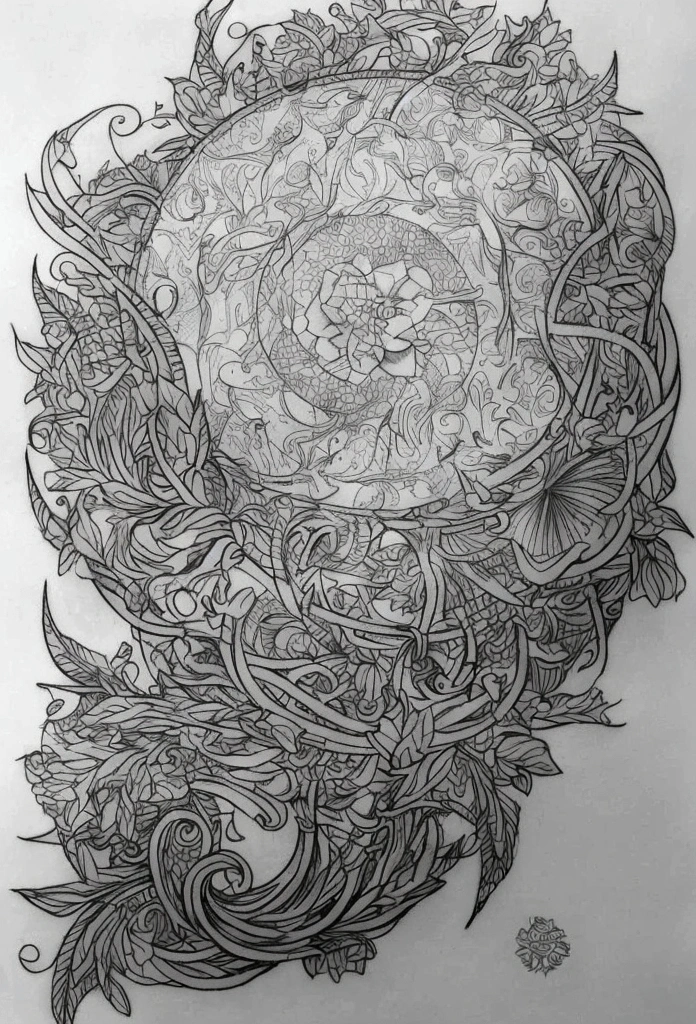 Here is a concept for the “Circle of Life” tattoo incorporating “Areté”: Central Element: The word “Areté” placed prominently within a circular frame, symbolizing completeness and perfection. Design Details: Small elements around the circle to represent balance and harmony may include: Yin-Yang symbols to signify balance. Leaves or branches intertwined to represent growth and interconnection. Waves or ripples in the water for fluidity and adaptability. Sun and moon motifs to symbolize day and night, light and darkness. Style: The tattoo can be designed in a minimalist black and white style to emphasize the clarity and timeless nature of the concept. This design captures the essence of "Areté" within the symbolic framework of the circle of life, portraying balance, harmony and the pursuit of excellence. If you want any adjustments or have specific preferences, feel free to let me know! charcoal pencil drawing, 4K, realistic drawing, black and white drawing, Tattoo Drawing, Tattoo Sketch, realism Tattoo Drawing, detailed drawing, Sketch Tattoo Drawing, conceptual tattoo, Tattoo Drawing, medium size Tattoo Drawing , ink and pencil, realism Tattoo design.