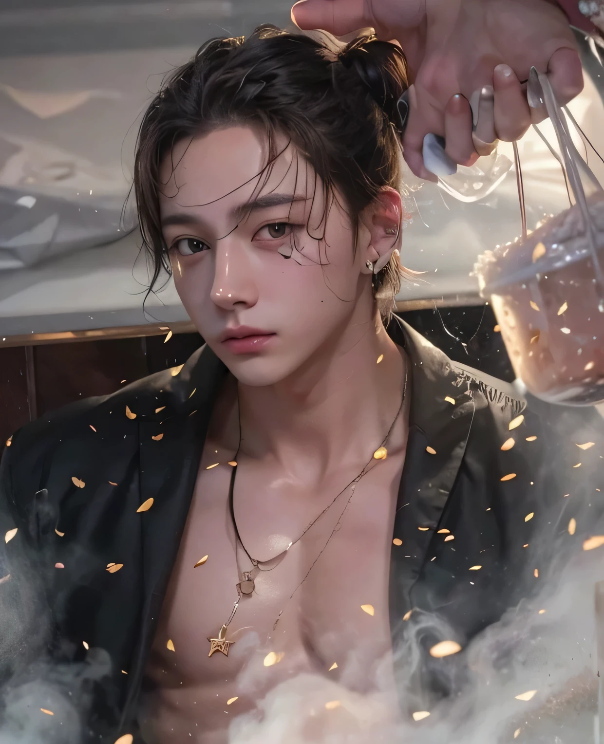 Jungkook perfect and clean face without imperfections