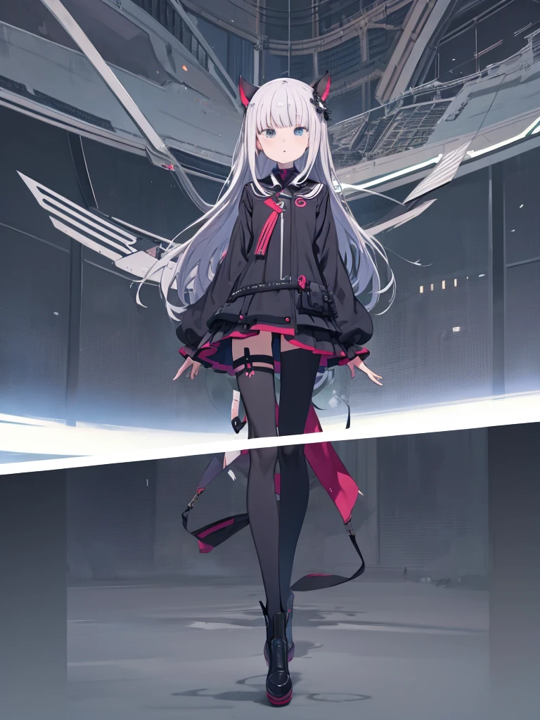 p&style, evaluation_Safety, score_10, score_8, sharp, Anime screenshots, Flat Color, Flat Shadows, stockings