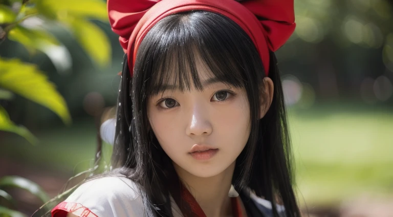 nakorurums,
red bow,
bow,
red hairband,
hairband,
hair fringe,
long hair,
ainu clothes,
fingerless gloves,
short sleeves,
kunoichi,
katana zero video game character,
amaterasu,
skin pores texture,
cute,
wrinkled skin,
sharp,
,
(Asian girl:1.2),
(Realistic hair:1.2),
(realistic eyes:1.2),
(Beauty face:1.3),
(detailed face and eyes):1.2,
(freckles:0.5),
perfect body,
perfect hands,
perfect face,
perfect eyes,
Best quality,
ultra highres,
(realistic, photo-realistic:1.33),
(8k, RAW photo, best quality, masterpiece:1.2), wide shot, 135mm, Canon, UHD, textured skin, super detail, high details, high quality, best quality, highres, 16k