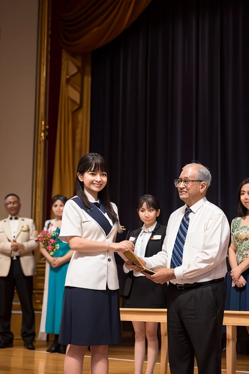 Awards ceremony,Scene of handing over a letter of appreciation