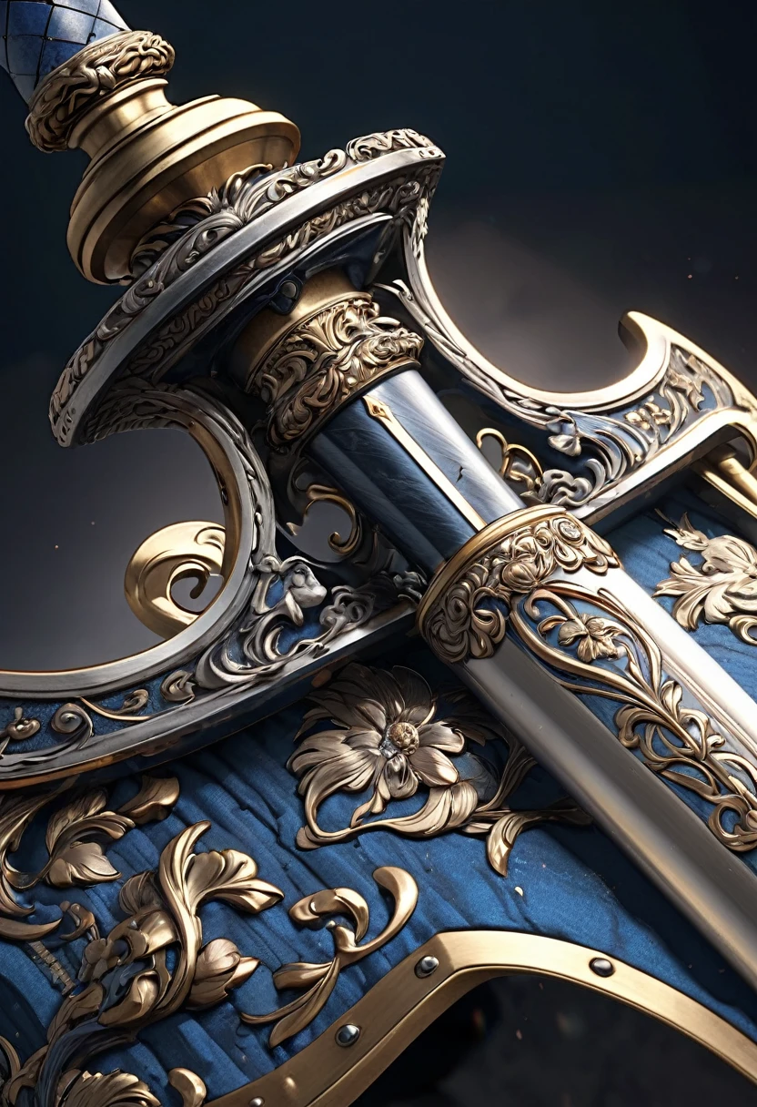masterpiece, 8k, best quality, highly detailed, a rapier weapon made of stone