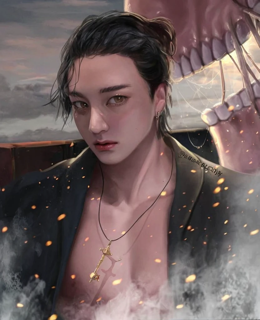 1 boy tentacle sex, (Many alien tentacles:1.2), Torn plain Japanese clothes, black hair shorthair, (Suspended by tentacles:1.3), inside a cave, cute awesome image, Detailed textures,