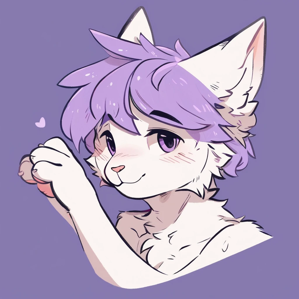 Furry male, eyeliner, eyelashes, (((black eyeshadow))), ((male focus)), lynx, fennec, (((violet fur))), (purple hair), furry, cute fangs, cute, medium hair, furry, anime style, fluff, fluffy, thuft, disheveled, realistic fur, detailed, detailed shadows, ((cheeks fluff)), ((fullrender)), (((neck fluff))), <3 eyes, icon portrait, avatar icon, only face, ((super fluffy)), (upper body), one fang, ((shirtless)), ((shoulder fluff)), ((shoulder tuft)), ((hairy body)), (((fluffy body))), (((furry body))), thicc thighs, detailed hands, (by coffeesoda:1.1), by hioshiru, yiffy, by claweddrip, teasing face, ((bedroom background)), (((kemono))), ((arm warmers)), (((by kilver))), upper body, seductive pose, exotic clothing, masterpiece, one eye closed, (((cum in face))), ((cum in mouth)), ((facial)), ((licking his own fingers)), ((cum string)), (cum in hand), solo focus, looking at viewer, nipples, ahegao, double v pose, sitting on knees, flat chest, leg warmers,