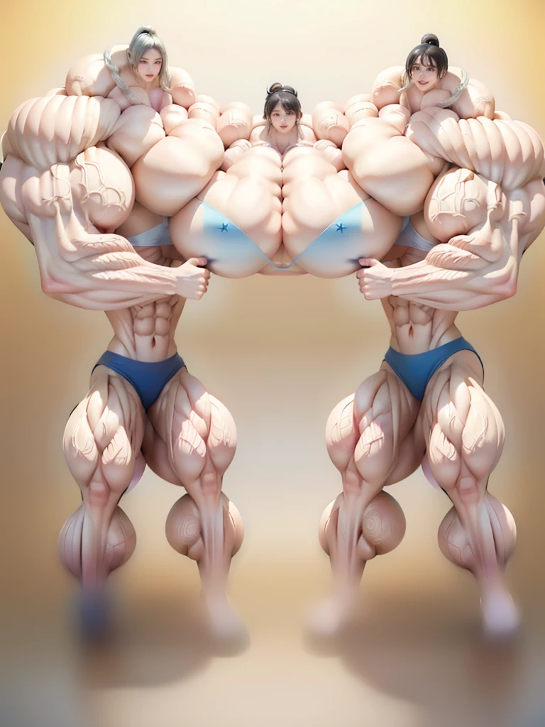 Highest quality、High resolution、Very detailed、Bright lighting、One girl、Full body photo、Black Hair、(((Short Hair)))、smile、(((Big Tits)))、(((Bikini)))、(((muscular)))、(((Hyper huge Muscle:1.2)))、(((Incredibly large muscles:1.2)))、(((Extremely large muscles:1.2)))、huge、(((Huge body)))、((Long legs))、(((very thick paws)))、(((Expanding Body)))、(((Huge body)))、(((An immeasurably large body:1.2)))、(((Very small face)))、(((Unusually developed super huge breasts:1.2)))、(((Super Heavy Muscle:1.2)))、(((Hyper Heavyweight Muscle:1.2)))、(((Super huge body:1.2)))、(((Unreasonably small face)))、