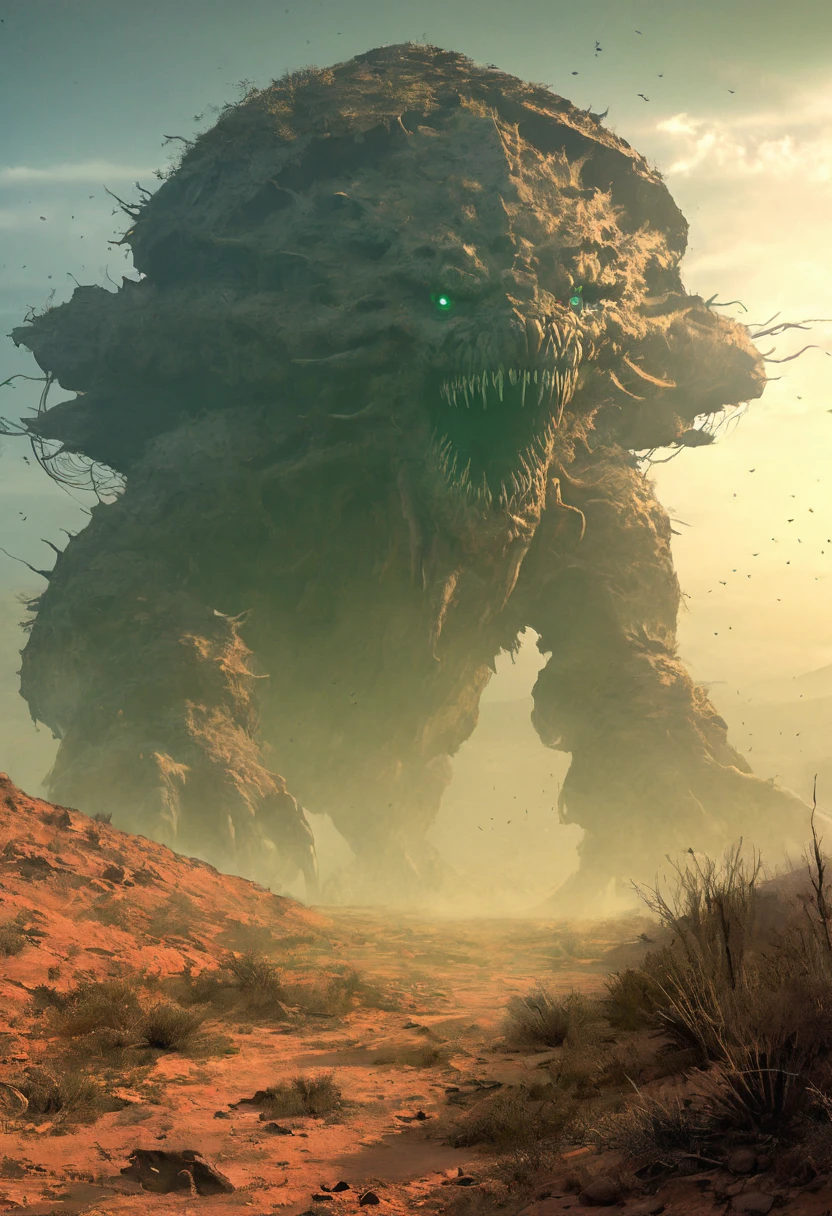 Teslati finds himself in a desolate and irradiated region, far from the colony and safe areas. The surrounding environment is dark and oppressive, typical of a highly irradiated zone after nuclear war.
Location Characteristics:
ground:
The ground is arid and cracked, with little or no visible vegetation.
There are areas of bumpy terrain, result of ancient explosions and erosion.
Remains of old buildings, such as building foundations and collapsed walls, dot the landscape, offering limited coverage.
atmosphere:
The air is heavy with radioactive particles, creating an unhealthy greenish haze.
There is an unsettling silence, broken only by the occasional sound of wind and rustling of small debris.
fauna and Flora:
There are almost no signs of animal life, but mutant creatures, like radscorpions and wild ghouls, can be found sporadically.
Radiation-resistant mutant vegetation grows in some spots, with grotesque and fluorescent-looking plants.
Shelters and Structures:
Harold's makeshift cabin is a precarious shelter made from scrap metal., wood and metal parts. por dentro, there are a bunch of useful items, including medications, repair equipment and basic supplies.
Harold also has a small generator that provides enough power for lighting and some tools..
scratchs:
Hotspots of intense radiation can be found, requiring caution when moving around the site.
Uneven terrain and debris can cause accidents and injuries if Teslati is not careful.
Presence of marauders and mutated creatures poses a constant danger.