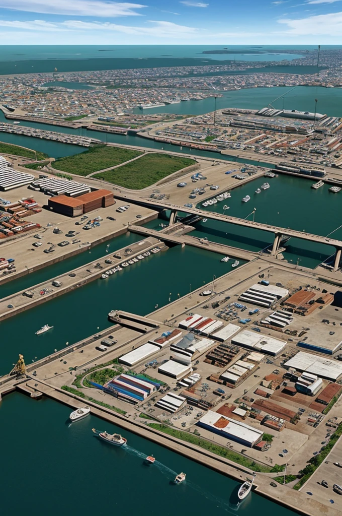 Port of Santa Ana de Guayaquil old 3D image