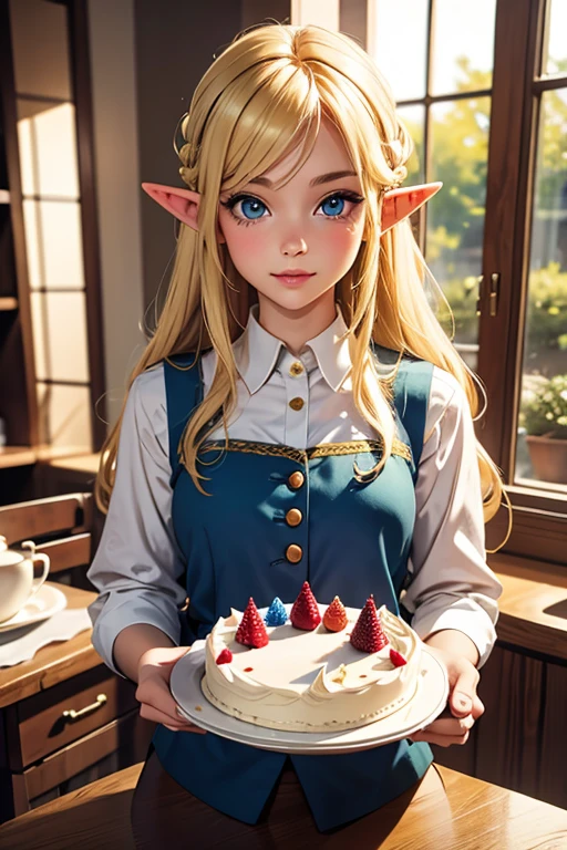 Blonde,Elf,decorated cake