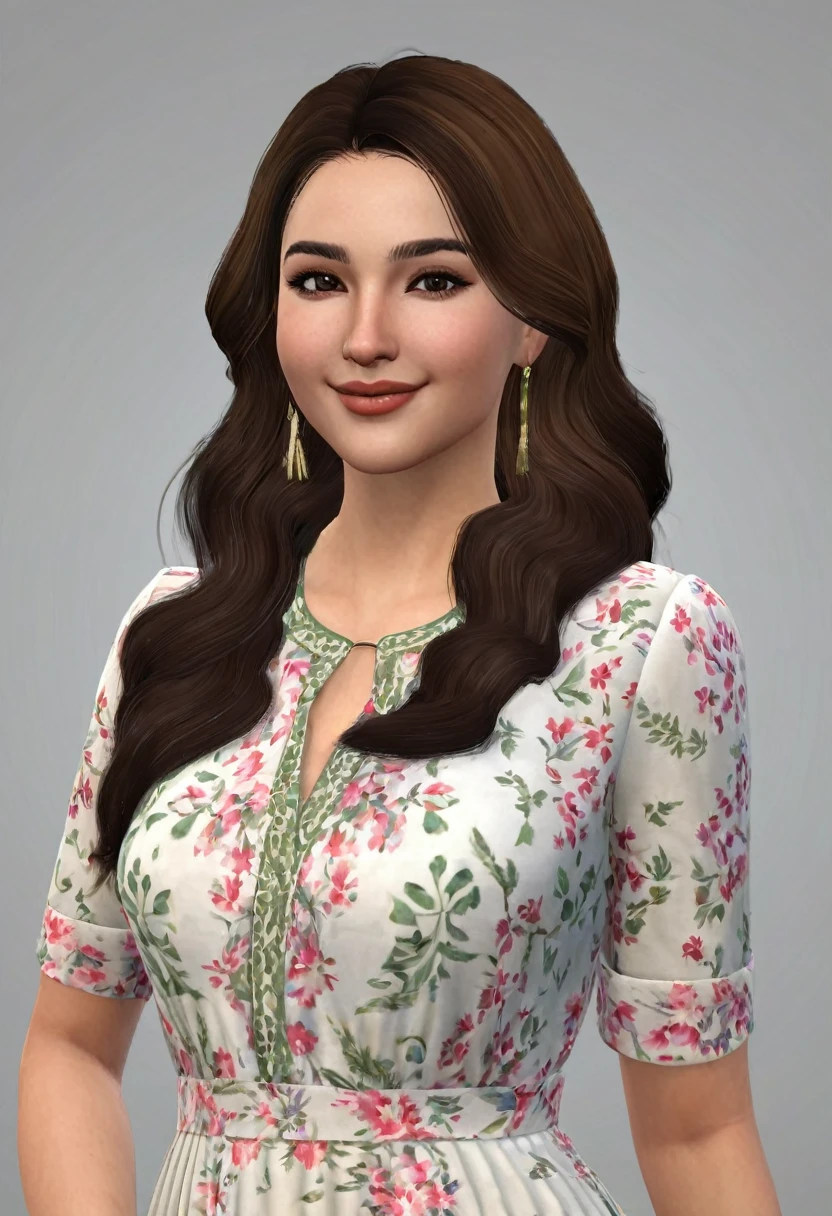 sims 4 woman Isabella Delgado is a Sim of approximately 28 years old, with an appearance that combines elegance and freshness. She has long brown hair that falls in soft waves over her shoulders., complementing her oval face and delicate features. His eyes are large and expressive, of a hazelnut color that stands out against her light and soft skin. Isabella has well-defined lips and a charming smile that lights up her face in any situation..
Regarding his style of dressing, Isabella prefers contemporary and feminine fashion. She usually chooses clothes that enhance her slim and elegant figure., opting for soft colors and pastel tones that complement your skin tone. From casual dresses to more formal outfits, always displays an impeccable sense of style and fashion.
Isabella is a charismatic and sociable Sim, with an outgoing personality that makes her easily loved by those around her. She is kind and understanding, always willing to listen and offer advice to friends and family. Despite his friendly nature, She also has an inner determination and hidden ambition that drives her to pursue her personal dreams and goals..
professionally, Isabella works as an interior designer in her own company. With a passion for decoration and design, enjoys creating spaces that reflect the personality and lifestyle of her clients. His creativity and artistic skills are reflected in every project he undertakes., making her a respected figure in the design industry.
In his free time, Isabella enjoys exploring new places and experimenting with cooking.. She is a lover of gastronomy and loves to organize dinners and meetings with friends at her house.. Besides, He has an interest in gardening and spends time tending his small garden, where she grows a variety of flowers and plants that bring her joy and tranquility.