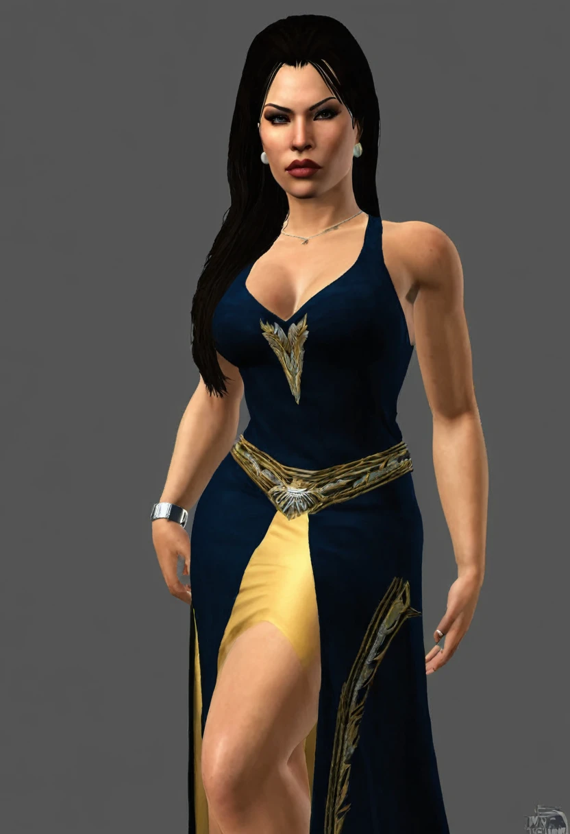 mod of a woman gta san andreas full body Valentina "valkyrie" Vasquez is a woman of approximately 30 years old., of Latin origin, with an imposing presence and a beauty that combines elegance and danger. Her dark hair falls in loose waves over her shoulders., framing an angular face with intensely expressive eyes and well-defined lips. Despite its attractive appearance, His gaze often reflects a cold and calculating determination that reveals his determined and ambitious nature..

valkyrie es alta y posee una figura atlética y esbelta, result of years of physical training and combat. Your physical presence is reinforced by a confident posture and a way of walking that conveys authority and confidence.. Always dress with style and class, preferring tight, elegant suits that highlight his figure and reflect his position in the world of organized crime.

Regarding his personality, valkyrie es carismática y seductora, capable of skillfully handling both diplomatic treatment and violent confrontation. It&#39;s smart and strategic, always calculating each move and evaluating opportunities to advance his rise within the criminal underworld. Although she can be ruthless when the situation requires it., He also has a protective side towards those he considers part of his inner circle..
