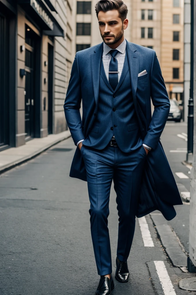 A man with suit with out coat