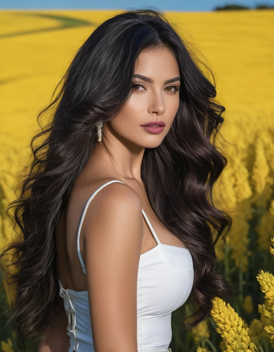 Generation Data Prompts Txt2Img Plucked woman with long hair posing for a photo in a field, lorena avarez, Violet Myers, my caliph, beautiful latin face, 30 year old woman, 3 0 year old woman, marischa becker, Beautiful Mexican woman, she looks like laura barrios, cara sexy, thick lips, brown hair and a perfect body, neckline She has very long dark hair down to her hips., she is tall, slim build and has the best vacation in france. Photos of that face., Photos very influencer style in the south of France sexy girl with dark brown hair, beautiful woman, long curvy black hair, Violet Myers, Amazing beauty, beautiful latin face, hermosa beautiful woman, long wavy black fur, extended wavy hair, thick dark hair, she looks like laura barrios, Attractive woman, beautiful double breasted woman
