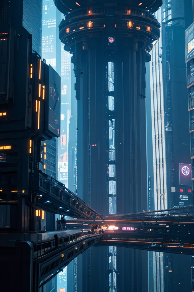 Dream City Future Space Cyberpunk Mechanical Ascension Scene Grand Technology Future City