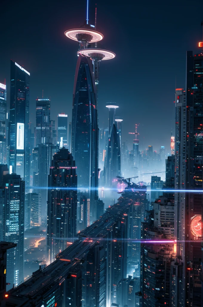 Dream City Future Space Cyberpunk Mechanical Ascension Scene Grand Technology Future City