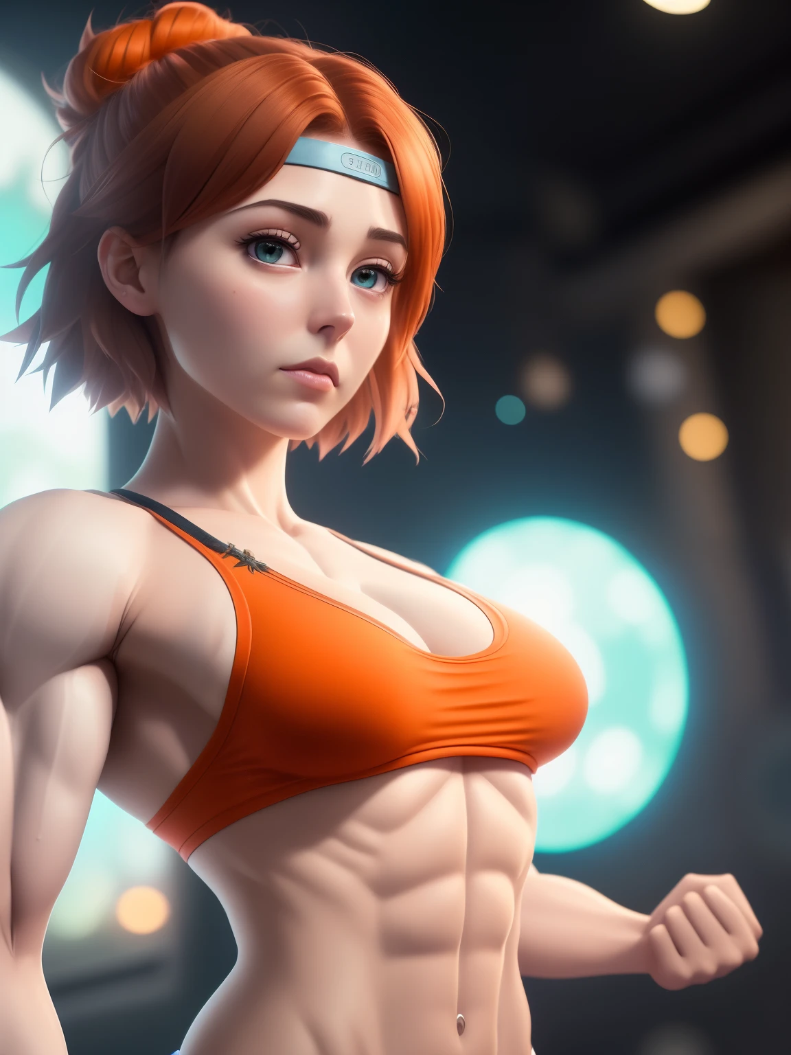 《Rick and Morty》Summer Smith, underwear, ((Cartoon Style)), Japanese cartoon, 穿着粉色underwear, D cup chest,big eyes, (Orange-red hair), (muscular:1.8), blue portal,
Hot Topics on Artstation, Trending on CGsociety, complex, High Detail, Focus, drama, Realistic female body painting art by midjourney and greg rutkowski, cute tomboy, Magical atmosphere, ((Short and delicate hair)), (Delicate skin, Texture),
(complex的细节, Meticulous attention to detail, Extremely detailed), Ray Tracing, Subsurface scattering, (Background of fantasy underground world), Diffused soft light, Shallow depth of field, elapse (Oliver Waite), Clear focus bokeh