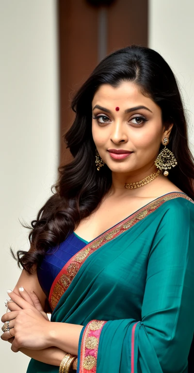 AISHWARYA RAI ,Foto RAW, photorealistic, photography, full body shot, 50 years old Woman, master shot, perfect eyes, goddess like beauty, pierced eyes, perfect thick chubby mallu Desi aunty bhabhi, a chest-band.Saree model, model Photography, saree shoot, Indian traditional wear advertising photography, traditional wear brand shoot, f masterpiece, realistic, realism, incredible details, pleasure, photorealism, detailed skin, skin pores, high contrast, photorealistic Artstation 8k HD digital art trend of high definition and detailed realistic skin texture, ultra detail, realistic skin texture, armature, best quality, ultra high definition, (photorealistic:1.4),, high resolution, detail, raw photo, sweat, Re sharp, by Lee Jefferies Nikon D850 Film Stock Photo 4 Kodak Portra 400 Camera F1.6 Lens Rich Color Ultra Real Realistic Realistic Textures Dramatic Lighting Unreal Engine Trending at Art Station Cinestill 800,(pele altamente detalhada: 1.2), 8k UHD, DSLR, soft-lighting, alta qualidade, grain of film, Fujifilm