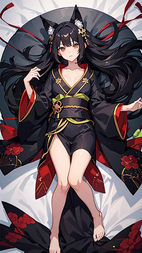 a woman in a kimono outfit posing in front of a red flower, seductive anime girl, medium breast, beautiful alluring anime woman, japanese goddess, trending on cgstation, beautiful alluring anime , guweiz on pixiv artstation, ”beautiful anime woman, anime goddess, guweiz on artstation pixiv, trending on artstation pixiv, onmyoji