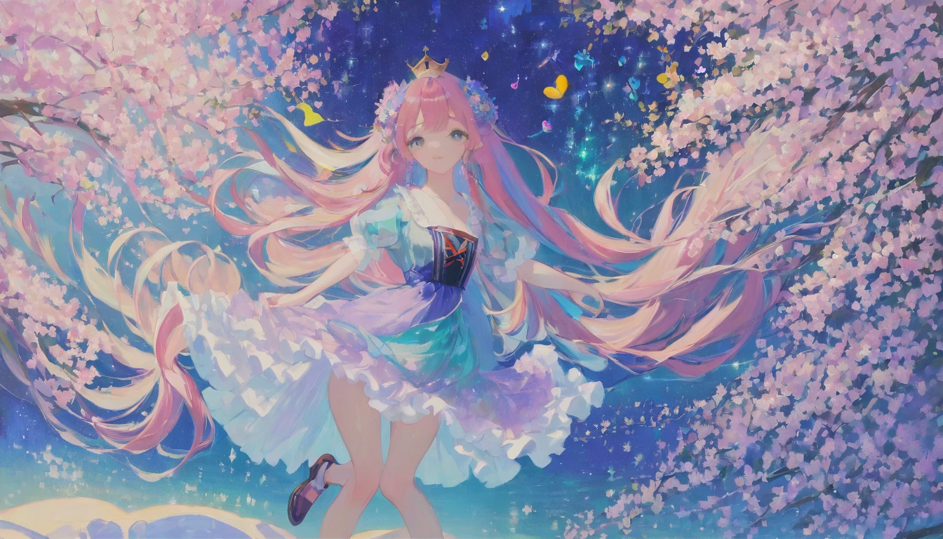 Long Hair、Light color、Adult female、Party Dresses、Delicate background、masterpiece、nostalgic