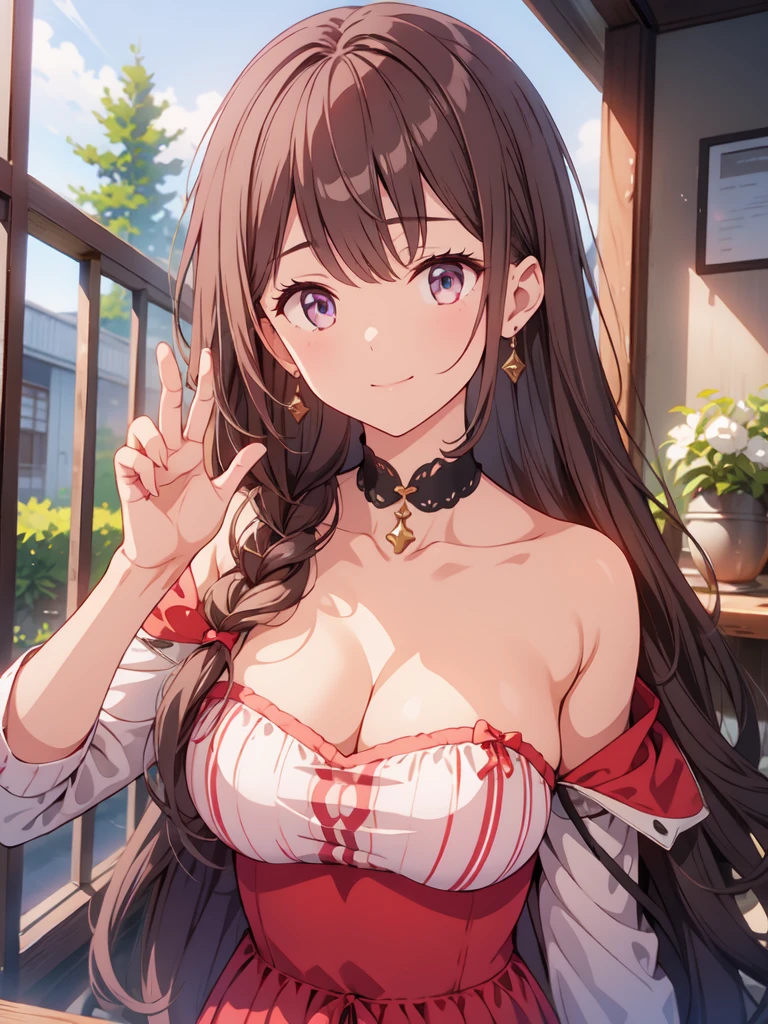 1girl,V sign