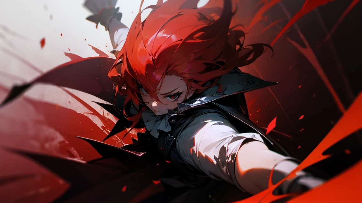 Clown, fight, Use magic, super high quality, Dark and red theme