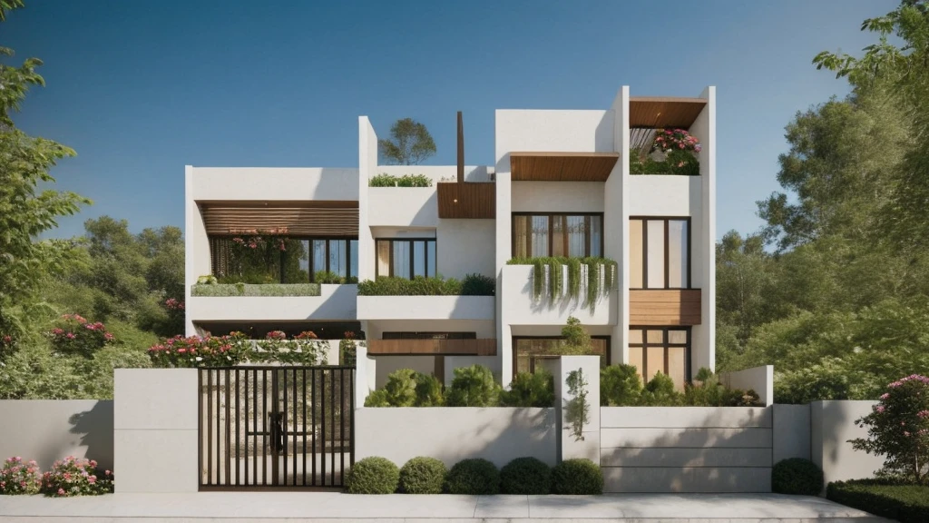 ((best quality)), ((masterpiece)), (detailed), perfect face, ((Masterpiece)), (best quality), (ultras Realistic), 8k, Raw photo, a rendering of a modern house with vietnamese roof anh brick yard , realistic garden, contemporary house, exterior design, wide establishing shot, modern house, in style of simplified realism, concept house, realistic building, front elevation view, wide angle exterior 2022, inter dimensional villa, building facing, sharp focus ilustration hq, modern style, realistic establishing shot, concept house, wide angle exterior 2022, precise architectural rendering, inter dimensional villa, award-winning render, front-view, mid-view, detailed rendering, architectural render, architecture render, modern house, architectural visualization, realistic architecture, insanely detailed rendering, exterior , trees landscape, sky wood paneled ceiling, a rendering of a modern house with a garden, precise architectural rendering, high quality rendering, award-winning render, professional render, beautiful 3 d rendering, beautiful rendering, architectural rendering, a photorealistic rendering, luxcore render, stunning render, an award winning digital render, beautiful rendered, high-quality render, architectural 3 d render, artistic render, a view of a garden with lots of flowers and plants, in a cottagecore flower garden, cottagecore flower garden, lush flowery outdoors, garden with flowers, flower garden summer morning, lots of plants and flowers, lush garden surroundings, lush chic garden, with a french garden, lush plants and flowers, home and garden, garden at home, homes and gardens, permaculture, with a garden, sustainable architecture, gardening, green house, homes and garden magazine, beautiful house on a forest path, vegetal architecture, a rendering of a modern house with a small balcony and a bancony , precise architectural rendering, modern house, contemporary house, concept house, street,