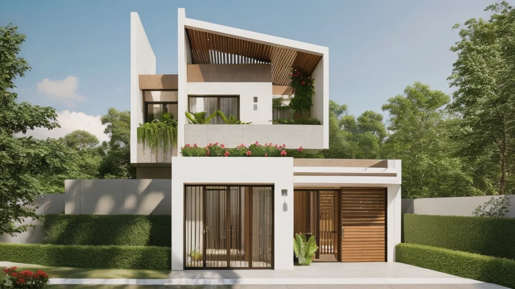 ((best quality)), ((masterpiece)), (detailed), perfect face, ((Masterpiece)), (best quality), (ultras Realistic), 8k, Raw photo, a rendering of a modern house with vietnamese roof anh brick yard , realistic garden, contemporary house, exterior design, wide establishing shot, modern house, in style of simplified realism, concept house, realistic building, front elevation view, wide angle exterior 2022, inter dimensional villa, building facing, sharp focus ilustration hq, modern style, realistic establishing shot, concept house, wide angle exterior 2022, precise architectural rendering, inter dimensional villa, award-winning render, front-view, mid-view, detailed rendering, architectural render, architecture render, modern house, architectural visualization, realistic architecture, insanely detailed rendering, exterior , trees landscape, sky wood paneled ceiling, a rendering of a modern house with a garden, precise architectural rendering, high quality rendering, award-winning render, professional render, beautiful 3 d rendering, beautiful rendering, architectural rendering, a photorealistic rendering, luxcore render, stunning render, an award winning digital render, beautiful rendered, high-quality render, architectural 3 d render, artistic render, a view of a garden with lots of flowers and plants, in a cottagecore flower garden, cottagecore flower garden, lush flowery outdoors, garden with flowers, flower garden summer morning, lots of plants and flowers, lush garden surroundings, lush chic garden, with a french garden, lush plants and flowers, home and garden, garden at home, homes and gardens, permaculture, with a garden, sustainable architecture, gardening, green house, homes and garden magazine, beautiful house on a forest path, vegetal architecture, a rendering of a modern house with a small balcony and a bancony , precise architectural rendering, modern house, contemporary house, concept house, street,