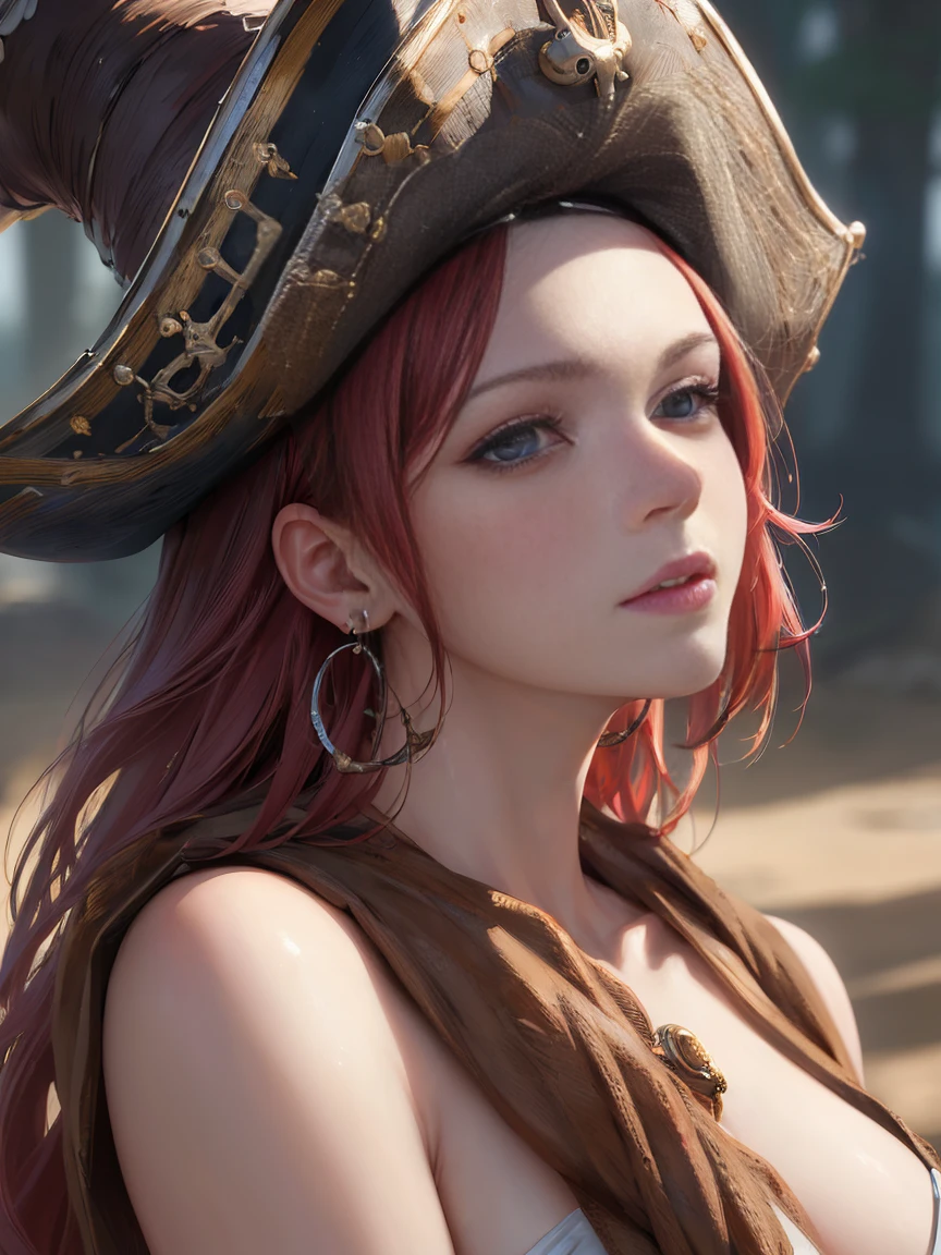 (masterpiece, 最high quality:1.4), (pirate ship), (From the back:1), (One girl), (alone), (head to waist photo) , Nami from One Piece, hyperRealistic, Skin with attention to detail, Digital SLR, Soft lighting, high quality, Highly detailed face, Highly detailed eyes, Highly detailed skin, Skin pores, Scattered beneath the surface, Apply blush all over the face, Highly detailed face, Highly detailed eyes, Beautiful Face, Fuller lips, Detailed Background, Depth of written boundary, Volumetric lighting, Sharp focus, Realistic proportions, Excellent anatomy, (Realistic, hyperRealistic:1.4), 16k hdr, Dawn