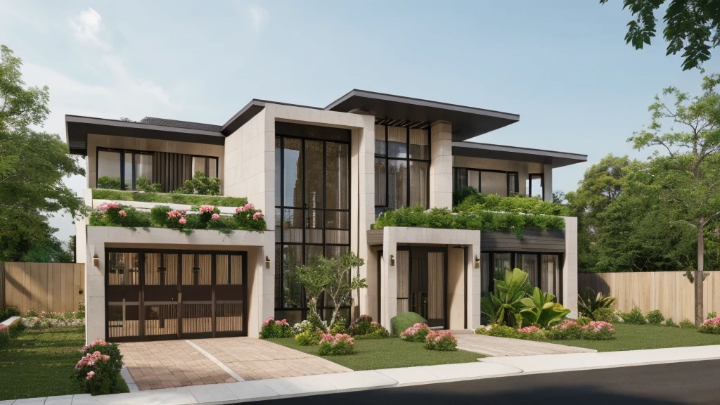 ((best quality)), ((masterpiece)), (detailed), perfect face, ((Masterpiece)), (best quality), (ultras Realistic), 8k, Raw photo, a rendering of a modern house with vietnamese roof anh brick yard , realistic garden, contemporary house, exterior design, wide establishing shot, modern house, in style of simplified realism, concept house, realistic building, front elevation view, wide angle exterior 2022, inter dimensional villa, building facing, sharp focus ilustration hq, modern style, realistic establishing shot, concept house, wide angle exterior 2022, precise architectural rendering, inter dimensional villa, award-winning render, front-view, mid-view, detailed rendering, architectural render, architecture render, modern house, architectural visualization, realistic architecture, insanely detailed rendering, exterior , trees landscape, sky wood paneled ceiling, a rendering of a modern house with a garden, precise architectural rendering, high quality rendering, award-winning render, professional render, beautiful 3 d rendering, beautiful rendering, architectural rendering, a photorealistic rendering, luxcore render, stunning render, an award winning digital render, beautiful rendered, high-quality render, architectural 3 d render, artistic render, a view of a garden with lots of flowers and plants, in a cottagecore flower garden, cottagecore flower garden, lush flowery outdoors, garden with flowers, flower garden summer morning, lots of plants and flowers, lush garden surroundings, lush chic garden, with a french garden, lush plants and flowers, home and garden, garden at home, homes and gardens, permaculture, with a garden, sustainable architecture, gardening, green house, homes and garden magazine, beautiful house on a forest path, vegetal architecture, a rendering of a modern house with a small balcony and a bancony , precise architectural rendering, modern house, contemporary house, concept house, street,