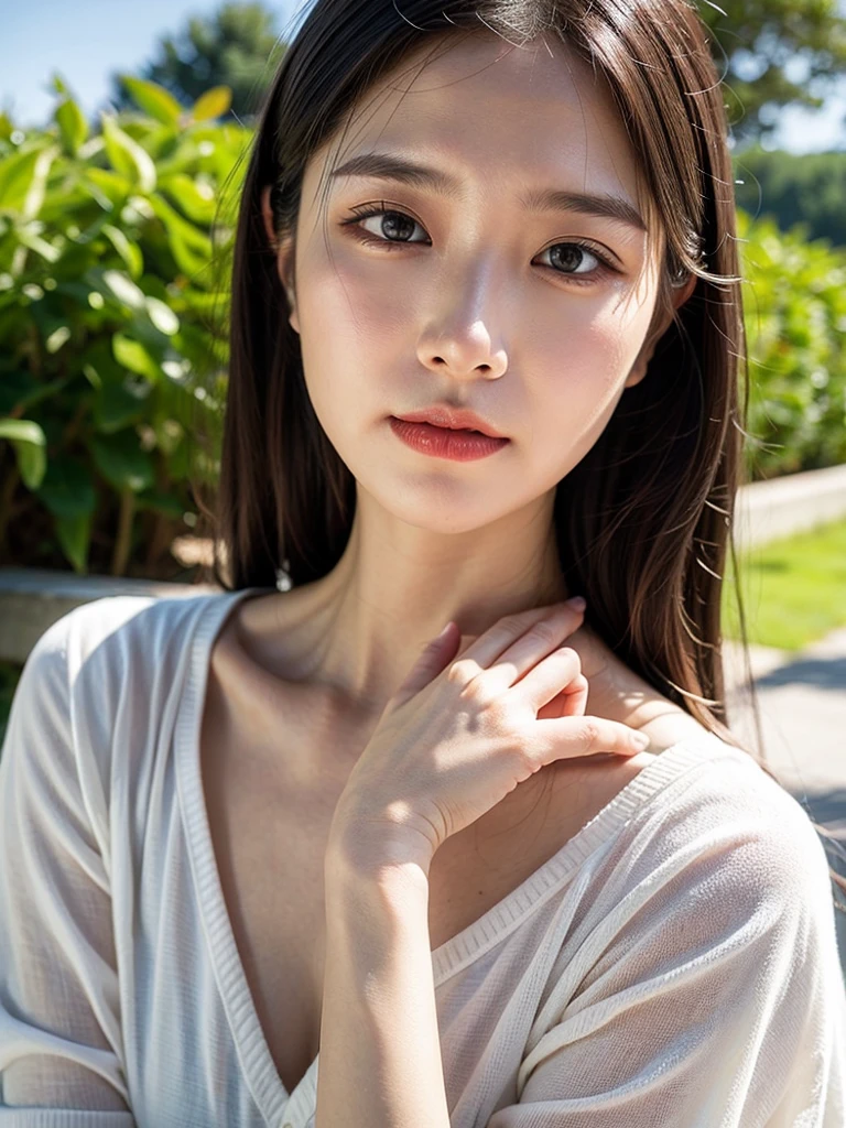 masterpiece, best quality, realistic, Real Skin,1 woman, outdoor,low_key,
