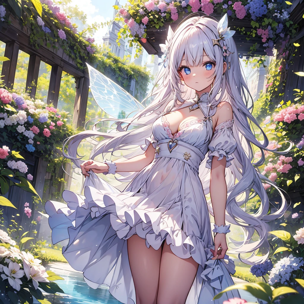 1girl、Star fairy leaving campus、Trompe Rompe-l'oeil、Sparkling、hologram、🌸🌸🌸、〇〇、Trick Art、❤💛💛、☆☆、❀、