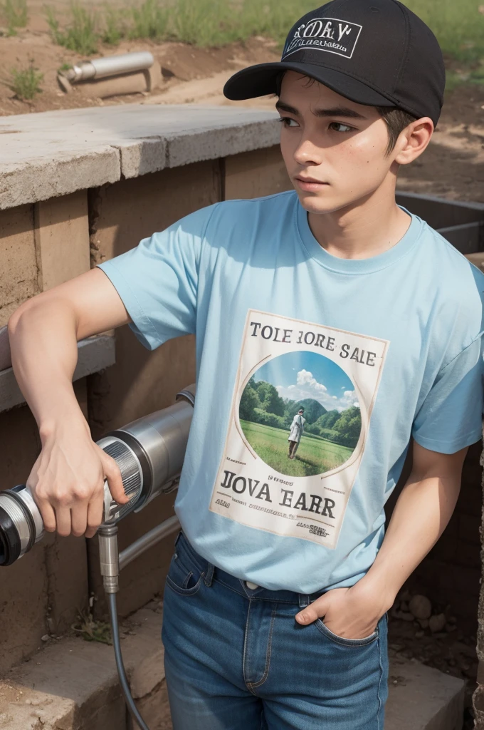 Create themed t-shirt print "A sower went out to sow"