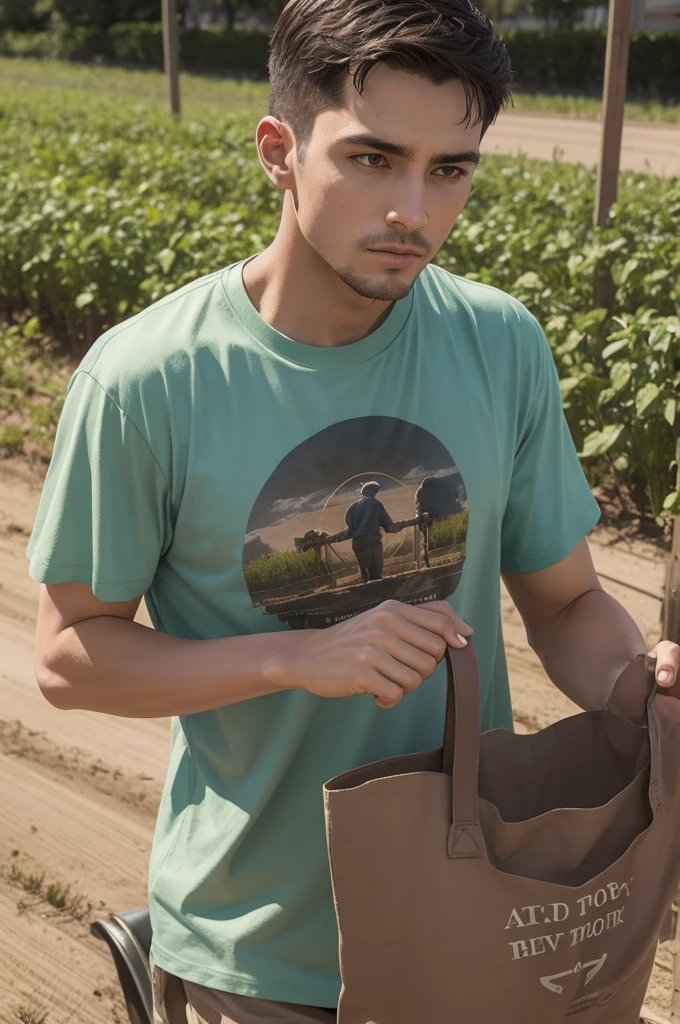 Create themed t-shirt print "A sower went out to sow"