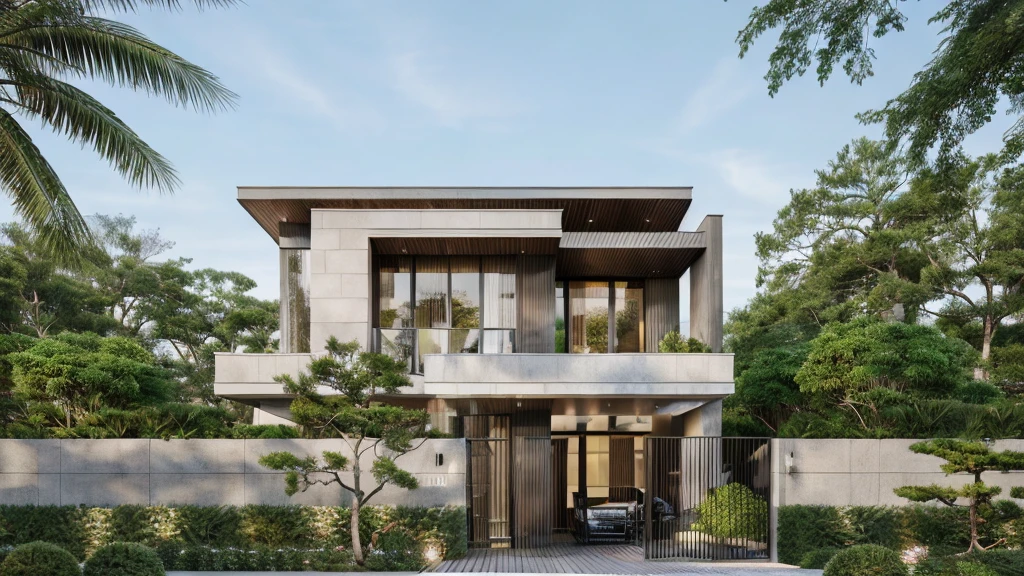 ((best quality)), ((masterpiece)), (detailed), perfect face, ((Masterpiece)), (best quality), (ultras Realistic), 8k, Raw photo, a rendering of a modern house with vietnamese roof anh brick yard , realistic garden, contemporary house, exterior design, wide establishing shot, modern house, in style of simplified realism, concept house, realistic building, front elevation view, wide angle exterior 2022, inter dimensional villa, building facing, sharp focus ilustration hq, modern style, realistic establishing shot, concept house, wide angle exterior 2022, precise architectural rendering, inter dimensional villa, award-winning render, front-view, mid-view, detailed rendering, architectural render, architecture render, modern house, architectural visualization, realistic architecture, insanely detailed rendering, exterior , trees landscape, sky wood paneled ceiling, a rendering of a modern house with a garden, precise architectural rendering, high quality rendering, award-winning render, professional render, beautiful 3 d rendering, beautiful rendering, architectural rendering, a photorealistic rendering, luxcore render, stunning render, an award winning digital render, beautiful rendered, high-quality render, architectural 3 d render, artistic render, a view of a garden with lots of flowers and plants, in a cottagecore flower garden, cottagecore flower garden, lush flowery outdoors, garden with flowers, flower garden summer morning, lots of plants and flowers, lush garden surroundings, lush chic garden, with a french garden, lush plants and flowers, home and garden, garden at home, homes and gardens, permaculture, with a garden, sustainable architecture, gardening, green house, homes and garden magazine, beautiful house on a forest path, vegetal architecture, a rendering of a modern house with a small balcony and a bancony , precise architectural rendering, modern house, contemporary house, concept house, street,