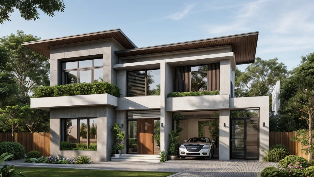 ((best quality)), ((masterpiece)), (detailed), perfect face, ((Masterpiece)), (best quality), (ultras Realistic), 8k, Raw photo, a rendering of a modern house with vietnamese roof anh brick yard , realistic garden, contemporary house, exterior design, wide establishing shot, modern house, in style of simplified realism, concept house, realistic building, front elevation view, wide angle exterior 2022, inter dimensional villa, building facing, sharp focus ilustration hq, modern style, realistic establishing shot, concept house, wide angle exterior 2022, precise architectural rendering, inter dimensional villa, award-winning render, front-view, mid-view, detailed rendering, architectural render, architecture render, modern house, architectural visualization, realistic architecture, insanely detailed rendering, exterior , trees landscape, sky wood paneled ceiling, a rendering of a modern house with a garden, precise architectural rendering, high quality rendering, award-winning render, professional render, beautiful 3 d rendering, beautiful rendering, architectural rendering, a photorealistic rendering, luxcore render, stunning render, an award winning digital render, beautiful rendered, high-quality render, architectural 3 d render, artistic render, a view of a garden with lots of flowers and plants, in a cottagecore flower garden, cottagecore flower garden, lush flowery outdoors, garden with flowers, flower garden summer morning, lots of plants and flowers, lush garden surroundings, lush chic garden, with a french garden, lush plants and flowers, home and garden, garden at home, homes and gardens, permaculture, with a garden, sustainable architecture, gardening, green house, homes and garden magazine, beautiful house on a forest path, vegetal architecture, a rendering of a modern house with a small balcony and a bancony , precise architectural rendering, modern house, contemporary house, concept house, street,