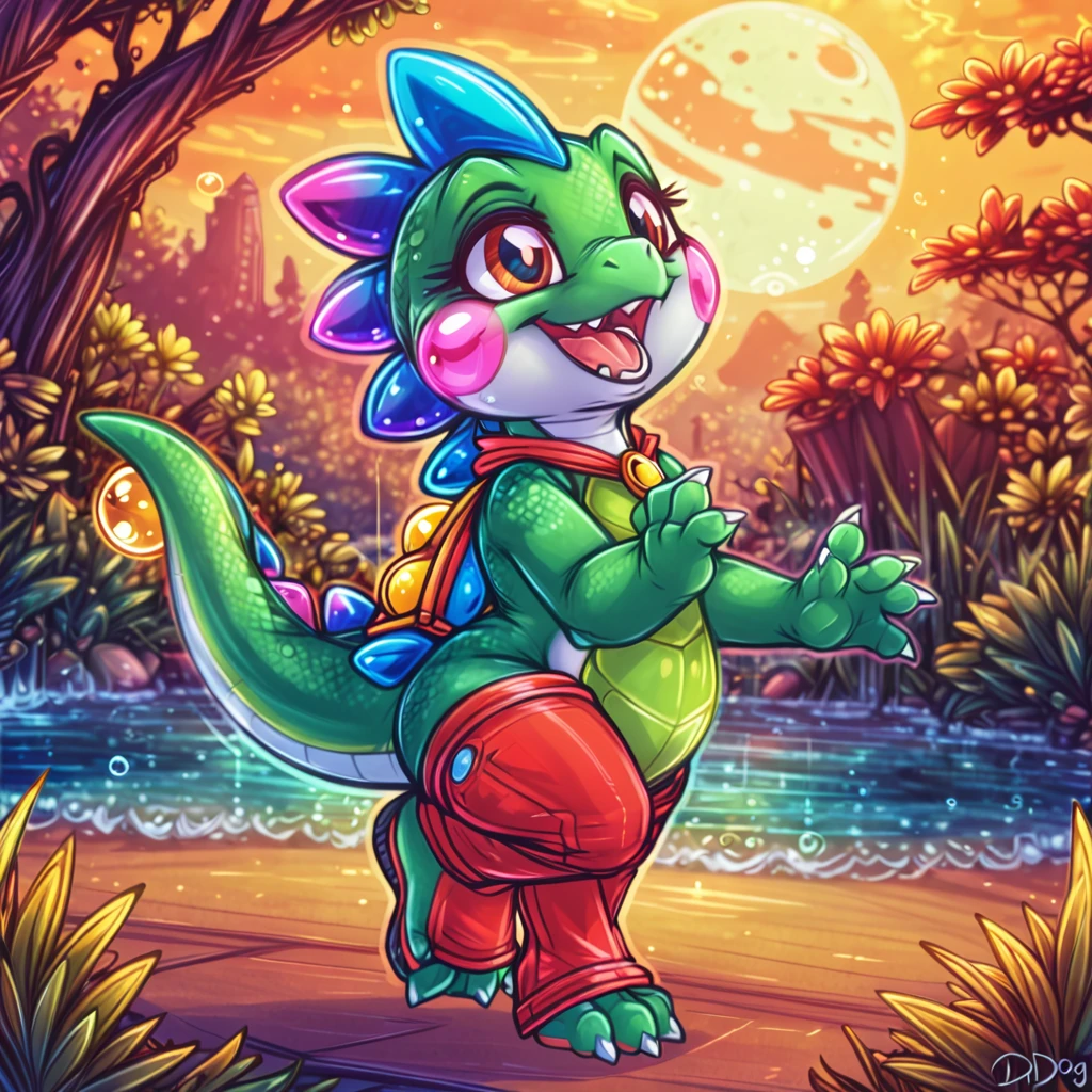 Bub, bubble bobble, green scalie, dimwitdog, diferentes poses