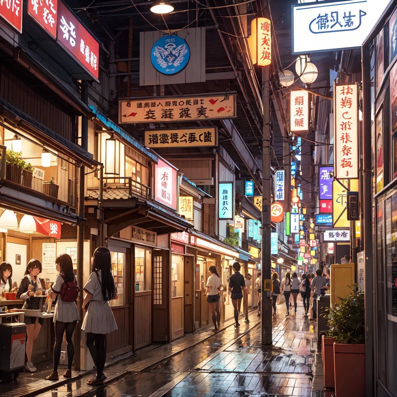 (masterpiece、Highest quality)、(Photorealistic photography)、1 picture、(Japan's dimly lit underground mall)、Japan favelas、13 years old、、Showa Retro、Detailed and cute face、Poor conditions、(Underground hot spring facilities)、shaved ice、Sale of drinks、Unsanitary and dim、(stage)、(Big bath)、Shady Red Light District、diet、(Many female junior high school students)、(Prostitute)、へにょへにょしたsmile、Happy schoolchildren、Perfect Anatomy、smile